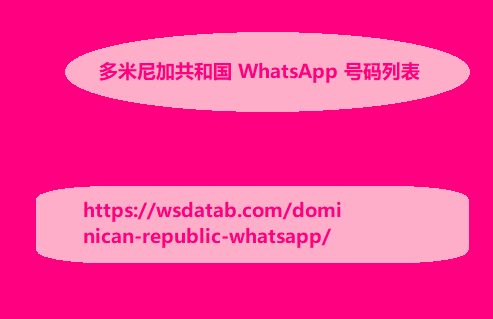 多米尼加共和国 WhatsApp 号码列表